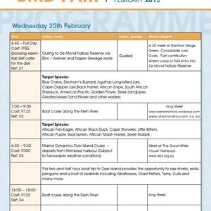 Day 1 - Wednesday 25 Feb 2015